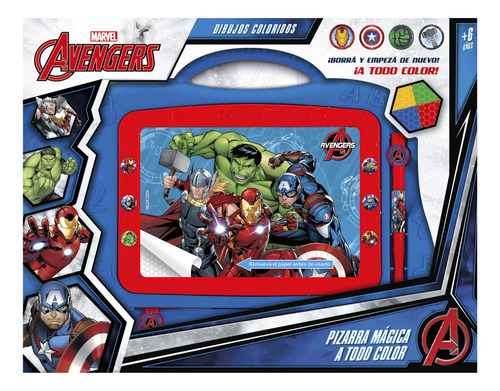 Juego De Pizarra Magica Dibujo A Color Avengers