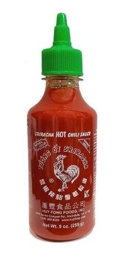 Pack 5 Unidades De Salsa Picante Sriracha 255 Gr Original!