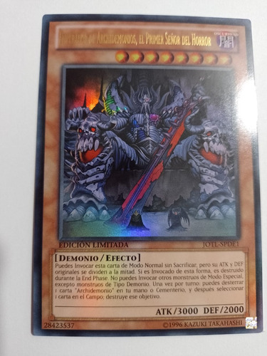 Archfiend Emperor, The First Lord Of Horrorultra Rare Yugioh