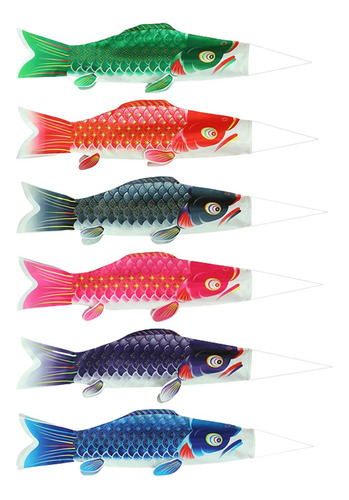 Bandera De Carpa Japonesa 6x Bandera De Carpa Japonesa 40cm