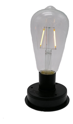 . 1 Bombilla Led Solar De Filamento De Tungsteno, 2800 K,