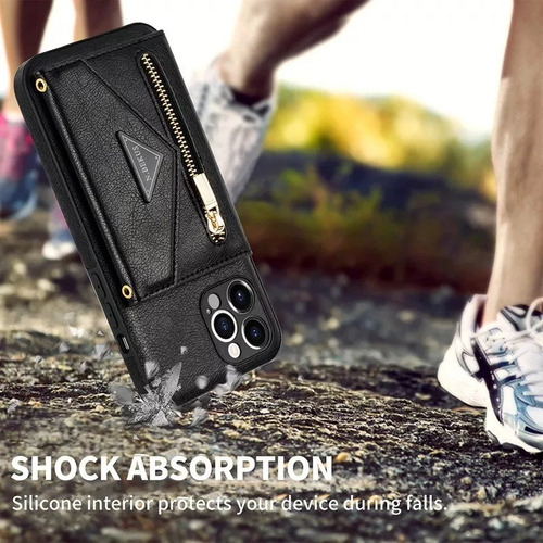 Funda De Piel Para iPhone Funda Tipo Cartera Con Correa