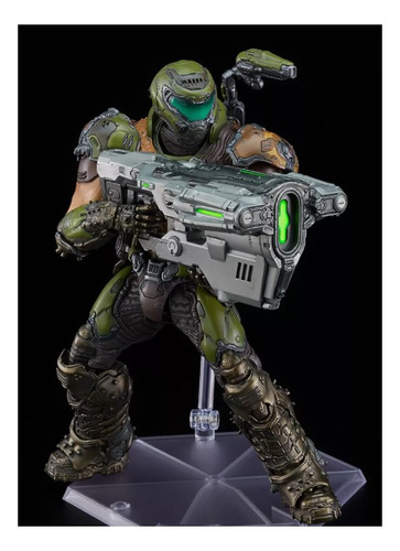 Figura Doom Eternal, Doom Slayer, Articulada Accesorios