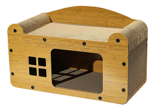 Casa De Cartón Para Gatos, Cama De Salón, Castillo, L