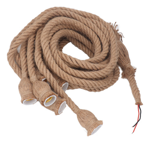 Cuerda De Cáñamo Vintage Con Colgante De 6 Cabezas, Cable E2