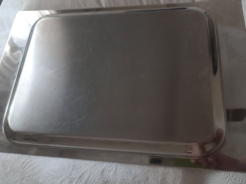 Bandeja Acero Usada. Se Despegó Una Manija. Hay Q Pegarla