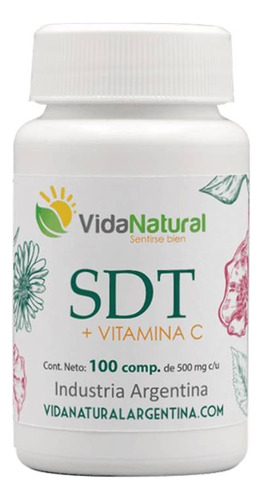 Sdt + Vitamina C Sedante Ansiolítico Vida Natural 100 Comp