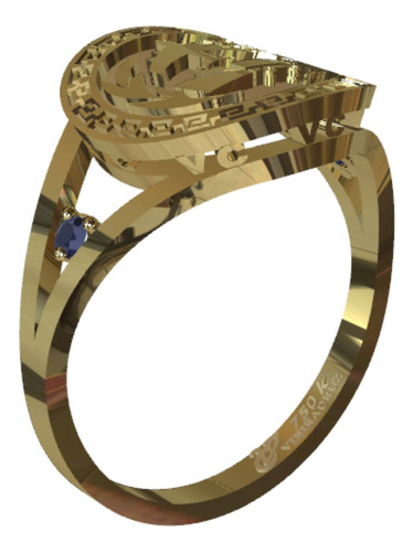 Anel De Formatura Logística Em Ouro 18k