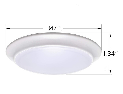 Lámpara De Techo Led De Montaje Empotrado, Regulable, 7.5 Pu