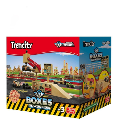 Trencity Kit Boxes Colección Turbo Auto De Madera Original