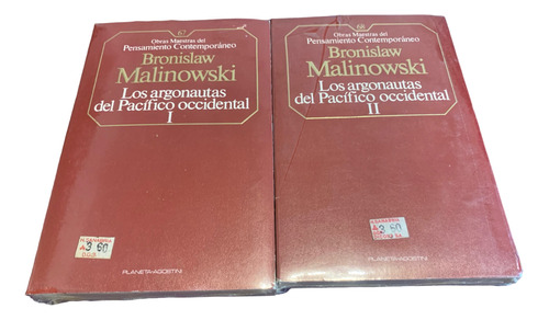 Malinowski Los Argonautas Del Pacífico Occidental 2 Tomos