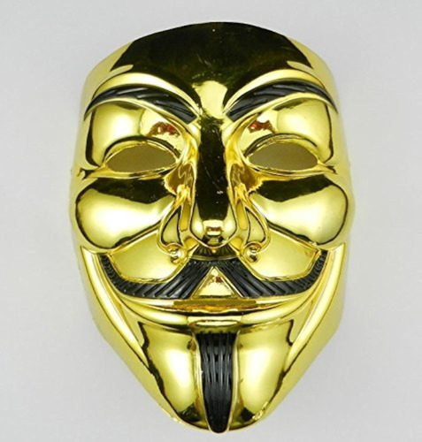 Máscara Anomasu Vip Gold, Versión V De Vendetta/anonimus