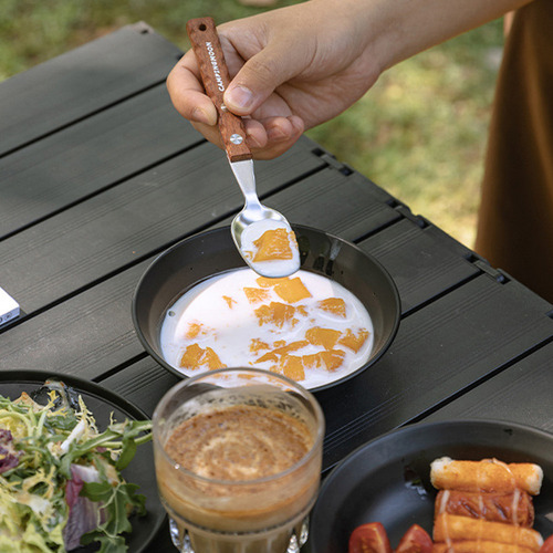 Kit De Tenedor Y Cuchara For Acampar Al Aire Libre, Picnic,