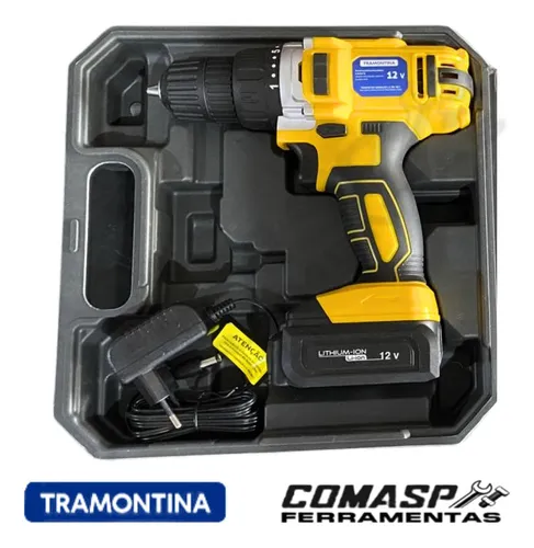 Furadeira Tramontina 12v Modelo 42383216 Amarelo. Furadeira Tramontina 12v Modelo 42383216 Amarelo.