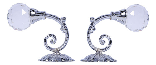2 Cortinas De Cristal De Metal Para Pared O Ventana
