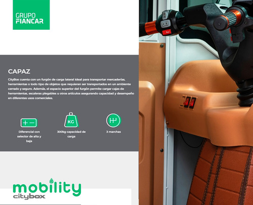 Mobilty Citybox - Triciclo Eléctrico Furgón Con Batería