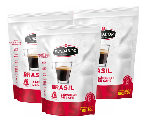 90 Cápsulas Café Brasil Compatible Nespresso® Café Fundador