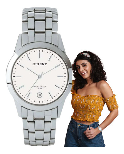 Relógio Orient Feminino Prata Mbss1004a B1sx
