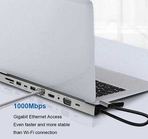 Imagen 3 de 8 de Adaptador Usb Tipo C 11 En 1 Docking Station Macbook / Pc