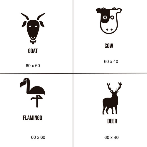 Imagen 7 de 7 de Vinilos Decorativos De Pared - Animales