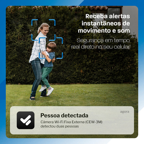 Câmera Inteligente Externa Velds, Wi-Fi, 2K, Resistente à Água IP66, Visão Noturna Infravermelha, Detecção de Movimento, Áudio Bidirecional, Cartão SD até 256GB, Branco