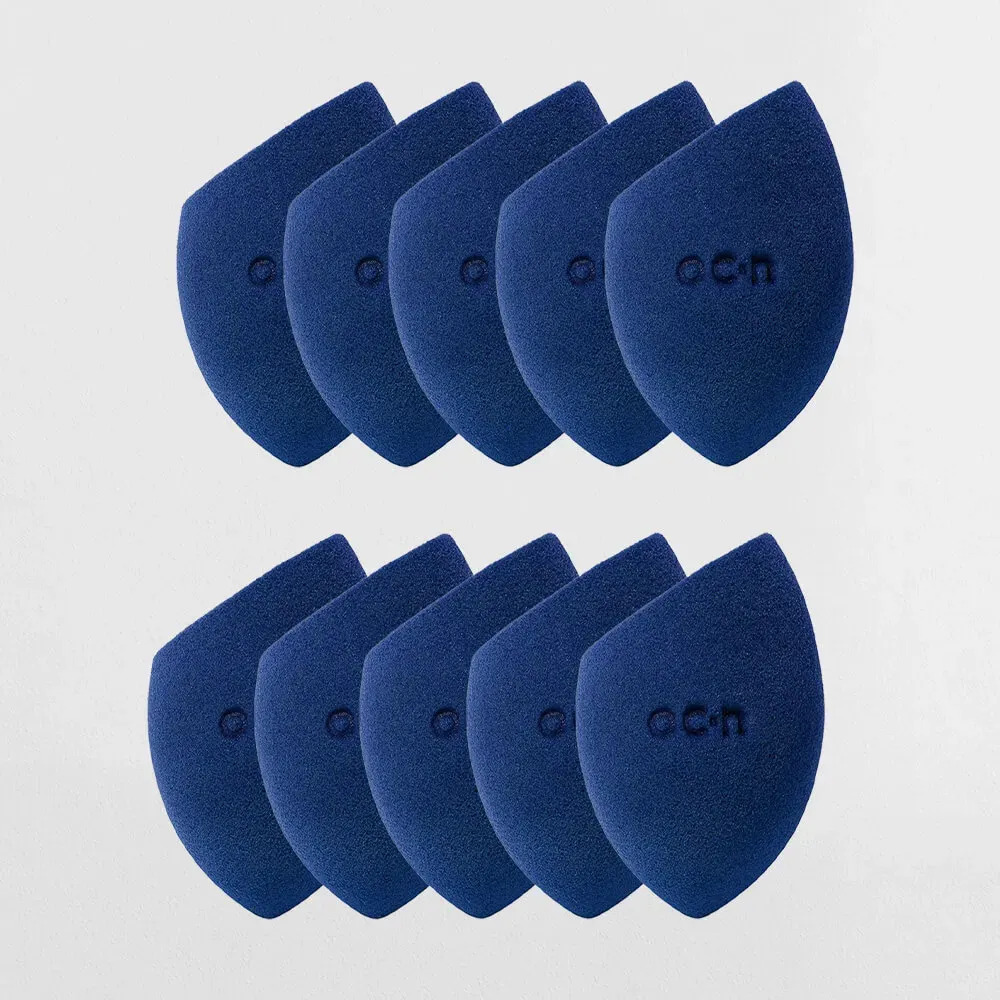 Kit Esponjas De Maquiagem - Flat Blend Azul Océane Purple