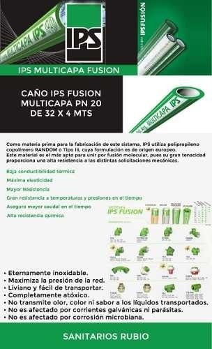 Caño Ips Fusion Multicapa Pn 20 De 32 X 4 Mts