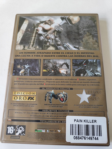 Juego Painkiller - La Batalla Contra Las Hordas Del Mal (pc) (Usado)