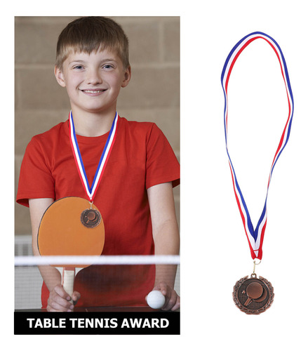 Medalla De Metal Con Temática De Tenis De Mesa Para Competic