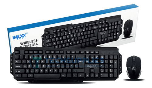 Combo Inalambrico Teclado Multimedia Mouses Optico  Ime20309