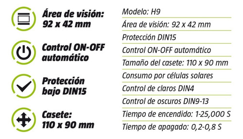 Máscara Fotosensible Casco Soldar Kroner Tecn. Alta Calidad Color Verde claro Liso