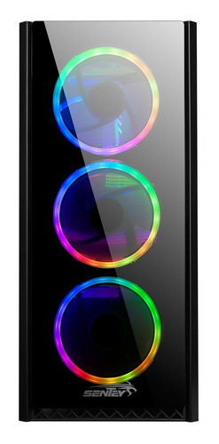 Imagen 5 de 8 de Gabinete Pc Gamer Sentey T20 Sf Usb 3.0 4 Coolers Rgb Filtro