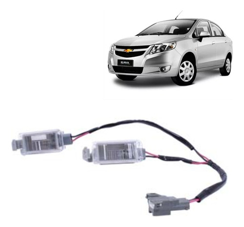 Farol Patente Para Chevrolet Sail 1.4 2011 Al 2017 Completo 