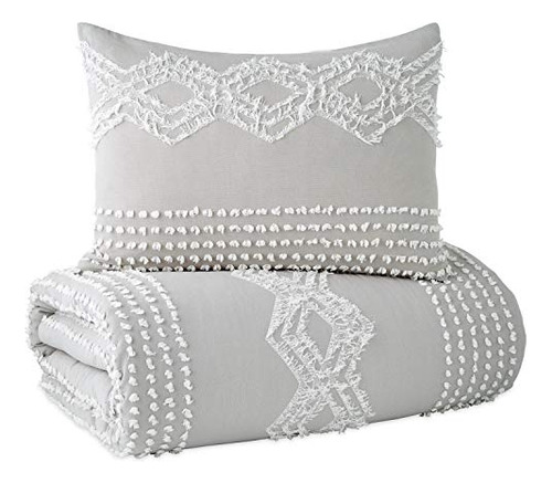 Funda De Almohada Estándar 100% Algodón Gris