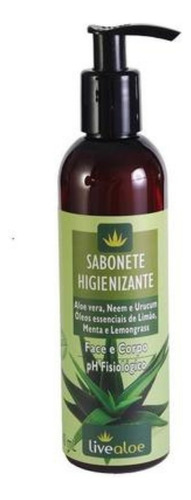 Sabonete Higienizante  Aloe Vera Urucum - 230g - Livealoe