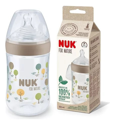 Mamadera Bebe 260ml 6-18 Meses Nature Sense Nuk Babymovil