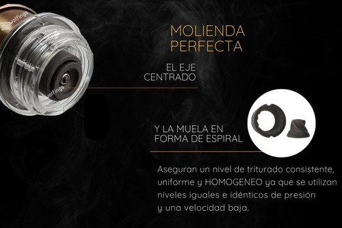 Imagen 3 de 10 de Molinillo Cafe Manual Con Muelas Granos Semillas Premium
