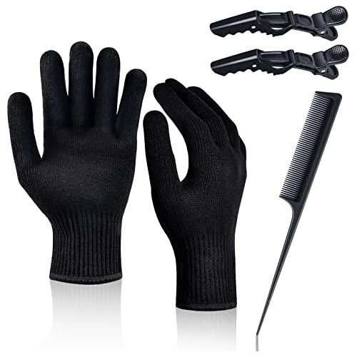 Guantes De Calor Ikoco Para Peinado, 2pcs Guantes De V2rjj