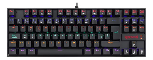 Teclado Mecánico Redragon Kumara K552 Negro Rgb Esp (Usado)