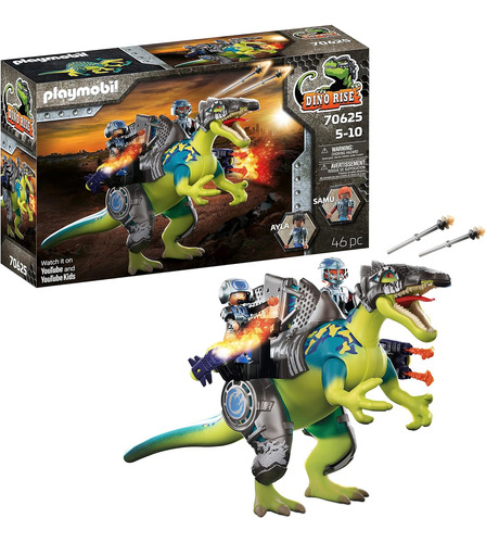 Playmobil Dino Rise Spinosaurus: Doble Poder De Defensa
