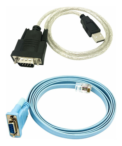 .. Cable Serial De Red Network Rj45 A Db9 Y Rs232 A Usb