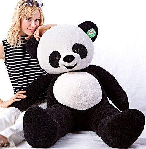 Urso Panda Pelúcia Gigante 120cm 1,2 M Bicho Pelúcia Grande