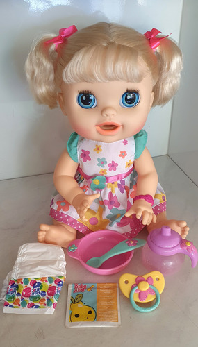 Boneca Baby Alive Comer E Brincar Fala Português (Usado)