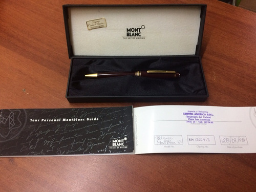 Bolígrafo Montblanc Meisterstuck 164 Bordeaux Original