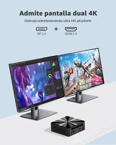 Mini Pc Qazipo Jne10 Intel N100 De 16 Gb De Ram 512 Gb Ssd 4