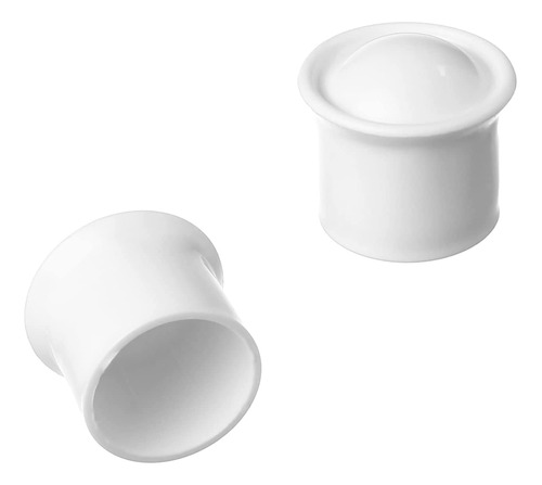 Yinpecly Tapa De Plastico Blanco Para Barra De Armario, Tapa