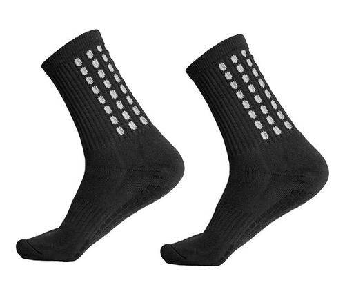 Medias Antideslizantes Best Sox Futbol Blanco Negro