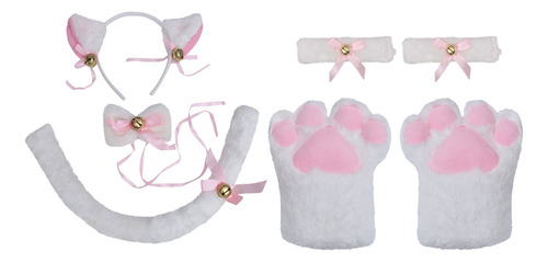 Diadema Con Orejas De Gato Con Forma De Cola Para Halloween