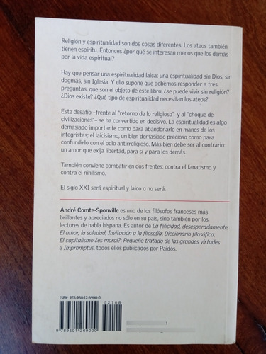 Imagen 2 de 4 de El Alma Del Ateísmo - André Conté Sponville