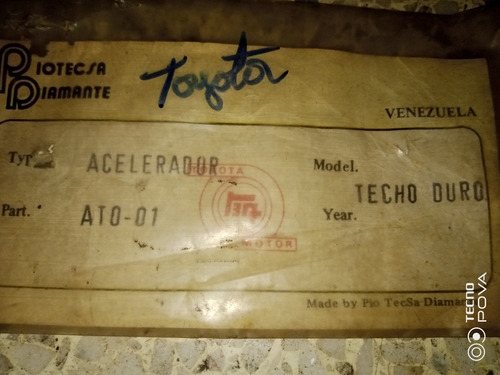 Guaya De Aceleración Ato-01/toyota (techo Duro)